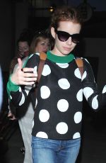 EMMA ROBERTS at LAX Airport in Los Angeles 05/03/2016