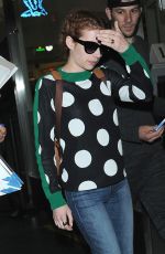 EMMA ROBERTS at LAX Airport in Los Angeles 05/03/2016