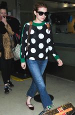 EMMA ROBERTS at LAX Airport in Los Angeles 05/03/2016