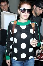 EMMA ROBERTS at LAX Airport in Los Angeles 05/03/2016
