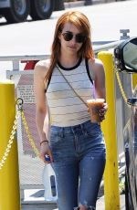 EMMA ROBERTS in Ripped Jeans Out for Coffee in Los Angeles 05/12/2016