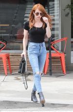 EMMA ROBERTS in Ripped Jeans Out in Venice Beach 05/05/2016