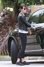 EMMA STONE Out and About in Los Angeles 05/07/2016