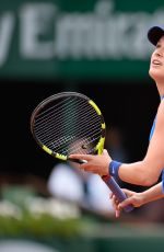 EUGENIE BOUCHARD at Second Round Match of French Open in Paris 05/26/2016