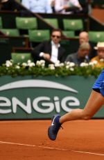 EUGENIE BOUCHARD at Second Round Match of French Open in Paris 05/26/2016