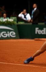 EUGENIE BOUCHARD at Second Round Match of French Open in Paris 05/26/2016