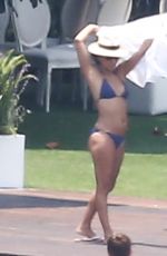 EVA LONGORIA Joins Her Wedding Guests by the Pool in Valle Del Bravo 05/22/2016