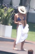 EVA LONGORIA Joins Her Wedding Guests by the Pool in Valle Del Bravo 05/22/2016