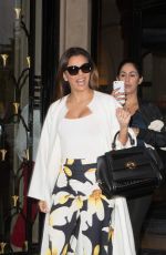EVA LONGORIA Leaves Four Seasons Hotel George V in Paris 05/10/2016