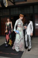 FLORENCE WELCH Leaves Bowery Hotel in New York 05/02/2016