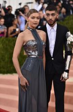 GIGI HADID at Costume Institute Gala 2016 in New York 05/02/2016