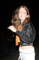 GIGI HADID at Nice Guy in West Hollywood 05/28/2016