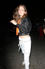 GIGI HADID at Nice Guy in West Hollywood 05/28/2016