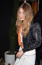 GIGI HADID at Nice Guy in West Hollywood 05/28/2016