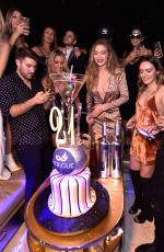 GIGI HADID Celebrates Her 21st Birthday at Intrigue Nightclub in Las Vegas 04/30/2016