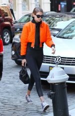 GIGI HADID Out and About in New York 05/08/2016