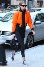 GIGI HADID Out and About in New York 05/08/2016