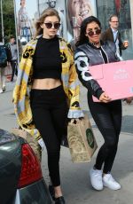 GIGI HADID Out Shopping in New York 05/15/2016