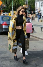 GIGI HADID Out Shopping in New York 05/15/2016