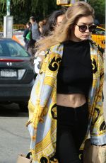 GIGI HADID Out Shopping in New York 05/15/2016