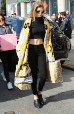 GIGI HADID Out Shopping in New York 05/15/2016