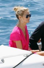 HEIDI KLUM Leaves Eden Roc in Antibes 05/15/2016