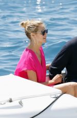 HEIDI KLUM Leaves Eden Roc in Antibes 05/15/2016
