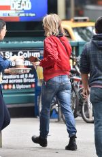 HELEN HUNT Leaves a Starbucks in New York 05/17/2016