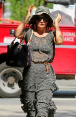 HELENA CHRISTENSEN Out and About in West Village 05/25/2016