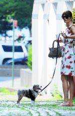 HELENA CHRISTENSEN Walks Her DOg Out in West Village 05/26/2016