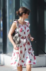 HELENA CHRISTENSEN Walks Her DOg Out in West Village 05/26/2016