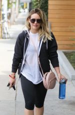 HILARY DUFF Leaves a Gym in West Hollywood 05/3/1016