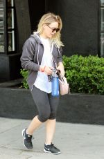 HILARY DUFF Leaves a Gym in West Hollywood 05/3/1016