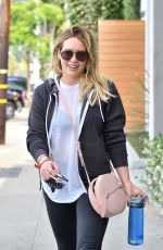 HILARY DUFF Leaves a Gym in West Hollywood 05/3/1016