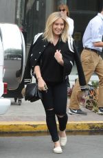 HILARY DUFF Leaves a Salon in Melrose Place 05/10/2016