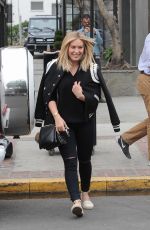 HILARY DUFF Leaves a Salon in Melrose Place 05/10/2016