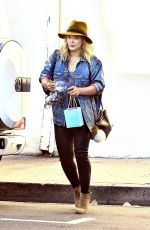 HILARY DUFF Out Shopping in Studio City 05/14/2016