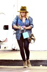 HILARY DUFF Out Shopping in Studio City 05/14/2016