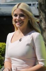 HOLLY WILLOGHNY Outside ITV Studios in London 05/05/2016