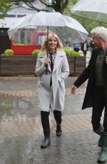 HOLLY WILLOUGHBY Filming on the South Bank in London 05/11/2016