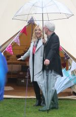 HOLLY WILLOUGHBY Filming on the South Bank in London 05/11/2016