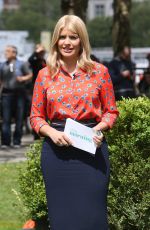 HOLLY WILLOUGHBY on the Set of 