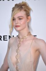 ELLE FANNING at Amfar\
