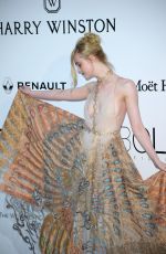 ELLE FANNING at Amfar\