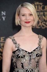 MIA WASIKOWSKA at Alice Through the Looking Glass Premiere in Hollywood 05/23/2016