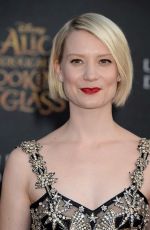 MIA WASIKOWSKA at Alice Through the Looking Glass Premiere in Hollywood 05/23/2016