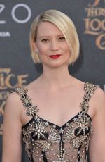 MIA WASIKOWSKA at Alice Through the Looking Glass Premiere in Hollywood 05/23/2016