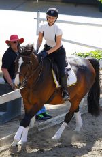 IGGY AZALEA at Horse Riding in Los Angeles 04/29/2016