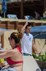 JAIMIE ALEXANDER in Bikinis At a Pool in Cancun 05/10/2016