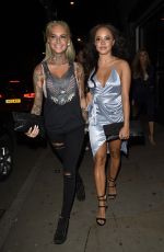 JEMMA LUCY and OLIVIA WALSH at Club LIV in Manchester 05/12/2016